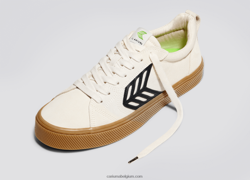 Heren Cariuma linkervoet(enkele schoen)-off-white vintage gum/zwart 6F0Z24152
