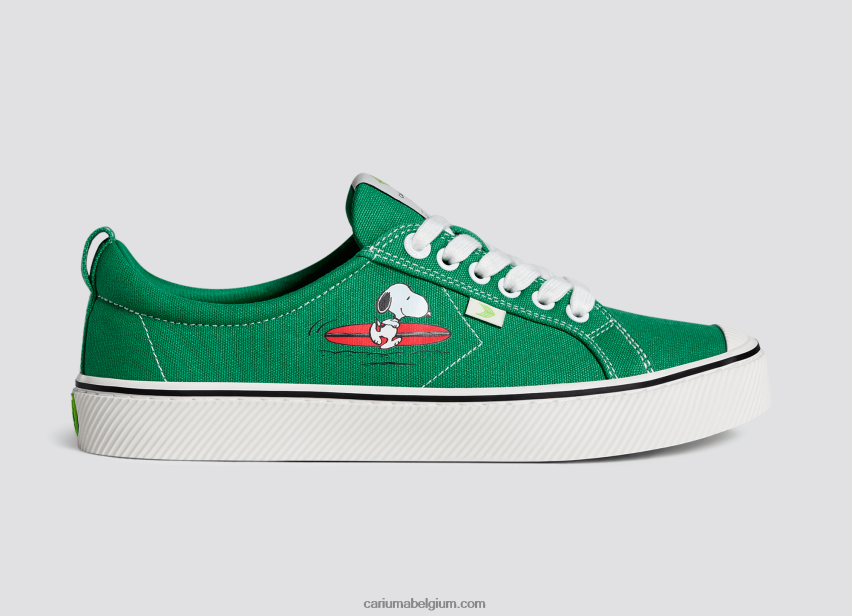 Heren Cariuma peanuts surf groen canvas 6F0Z2484