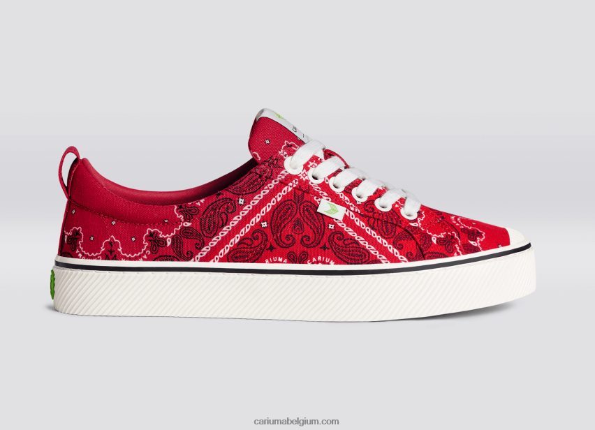 Heren Cariuma rood bandana-canvas 6F0Z2414