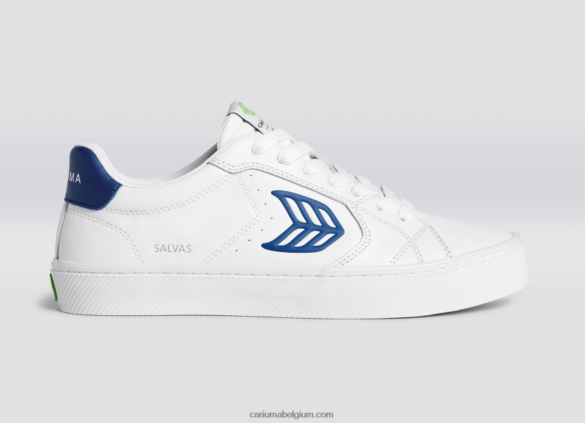 Heren Cariuma wit lwg leer/blauw 6F0Z2499