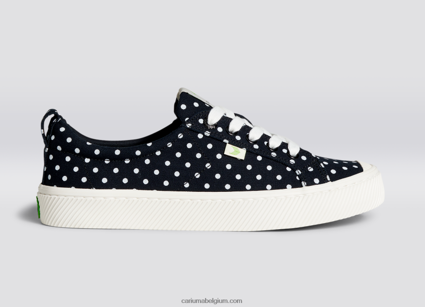 vrouwen Cariuma canvas met zwarte stippen 6F0Z24225
