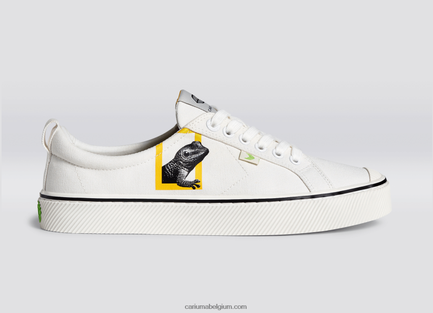 vrouwen Cariuma gebroken wit canvas van national geographic gekko 6F0Z24302