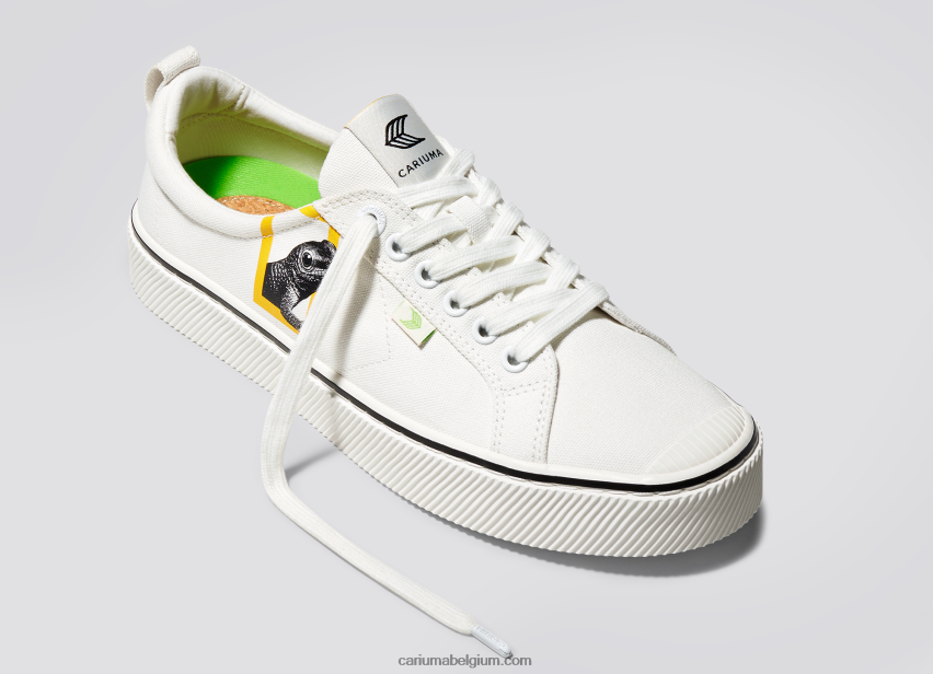 vrouwen Cariuma gebroken wit canvas van national geographic gekko 6F0Z24302
