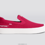 Heren Cariuma pantone viva magenta gebreid 6F0Z2479