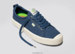 Heren Cariuma schaduwblauw canvas 6F0Z243 - Afbeelding 4