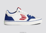 vrouwen Cariuma blauw & gebroken wit/rood 6F0Z24340