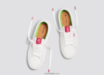 vrouwen Cariuma pantone gebroken wit/viva magenta canvas 6F0Z24252 - Afbeelding 5