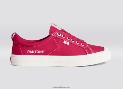 vrouwen Cariuma pantone viva magenta/gebroken wit canvas 6F0Z24251